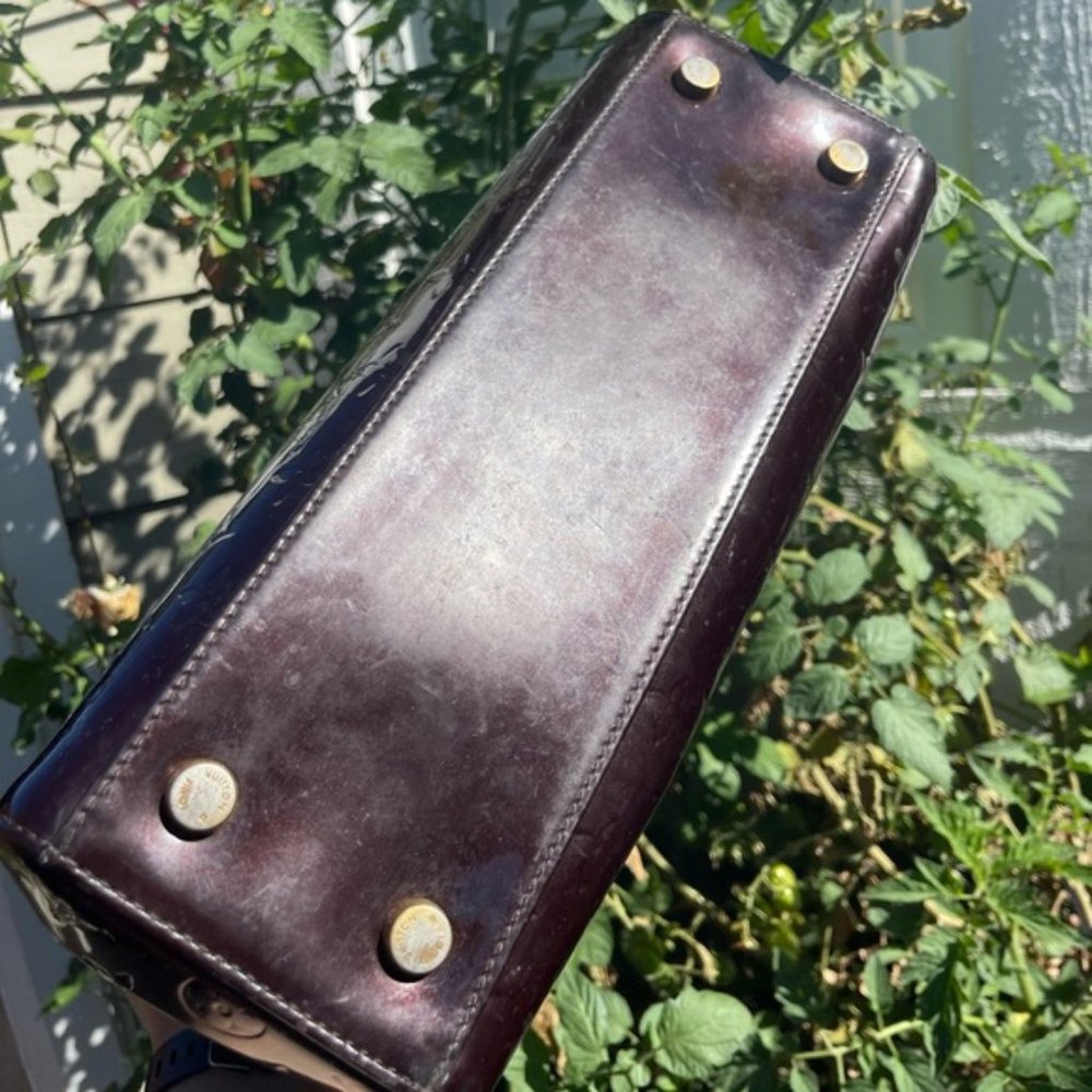 Louis Vuitton purple Brea MM Amarante Bordeaux Vernis - Picture 5 of 12